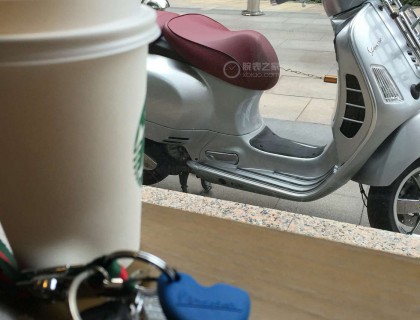 市區經常會騎到的一輛，vespaGTV,周末偶爾騎著去喝咖啡。