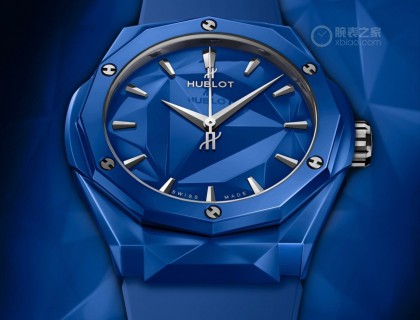 魅力藍色陶瓷腕表