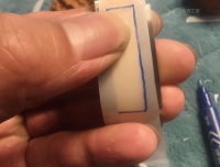 间金蓝手动贴膜DIY