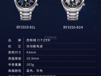 入手BY1010-81L光动能电波月相表，交详细作业