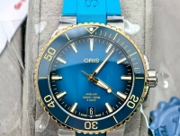 夏日腕间深海鎏金：Oris Aquis间金蓝腕表开箱实录