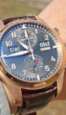 IWC喷火战机万年历计时  想练大块头先来个大块头