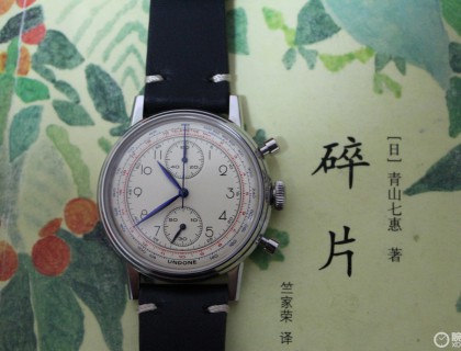 40mm的表径(excel crown), 13mm厚度，20mm表带