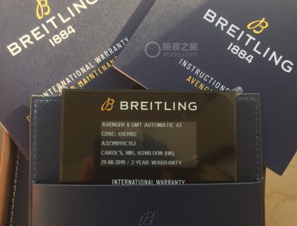 说明书和电子保卡，ETA机芯只保两年