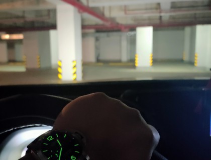 这是在地下车库夜光效果