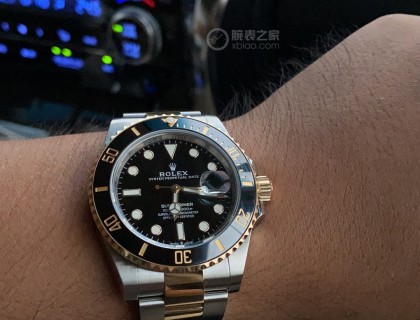 行情短时间跌不下来 拿下劳力士新款间金黑 