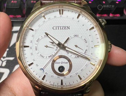 整个表身，金色又不失优雅，高级又不土气