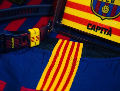 游环也使用到了加泰地区区旗颜色，和球衣细节以及队长袖标相呼应