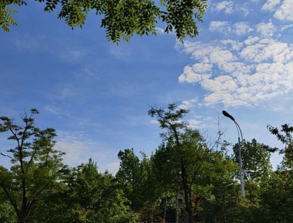 天气清朗适合拍摄取景