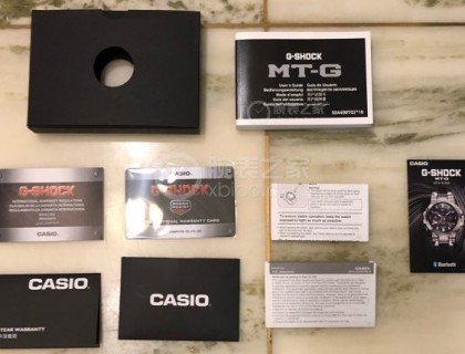 CASIO-MTG 腕表 的說明書和証明書