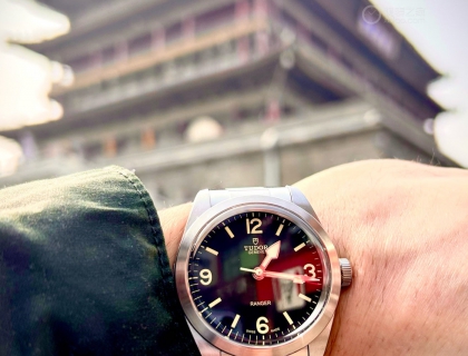 与西安地标的合影