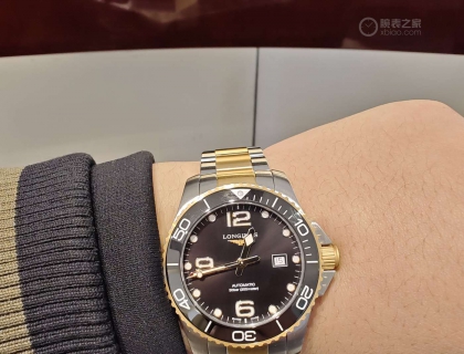 优雅态度真我个性  浪琴康卡斯43mm间金黑