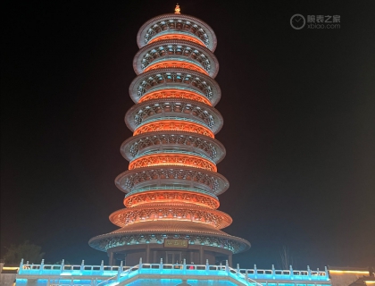 抱玉塔灯光很漂亮