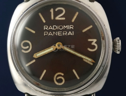 RADIOMIR PANERAI 字样 Ref.3646 
1950年代替换损坏的原装表盘 金针 （Ref.6152-1款式）