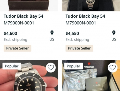 我惊了、chrono24、上面竟然都是加价卖的。