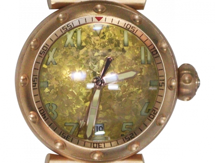 添时达风火轮青铜手表---冰晶钛表盘