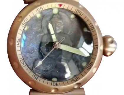 添时达风火轮青铜手表----浮雕青铜做旧表盘
