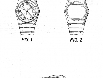 当时这款星座命名为“曼哈顿”，85年在美国的专利图，双托爪最初是用来加固防水的功能性。那个年代流行皮薄石英馅手表。