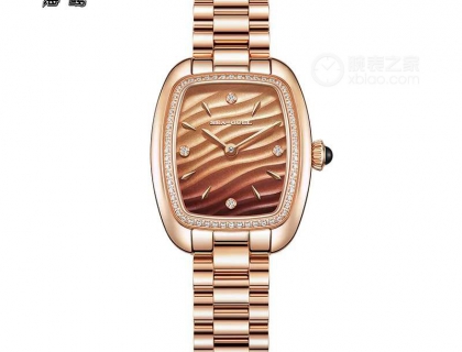 渐变棕盘玫金色