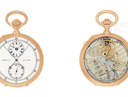 这是1879年至1880年间制造的最早的秒针怀表之一，带有18令的Piguet Frères草图。这款怀表于1881年6月3日交付给蒂芙尼公司。图片来源：百达翡丽博物馆