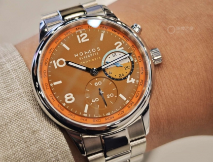Club Sport Neomatik 790.S3——峡谷赭石与陶土色调演绎峡谷的粗粝浅蓝外圈如辽阔天空向自由无畏的探险精神致意