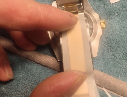 間金藍手動貼膜DIY