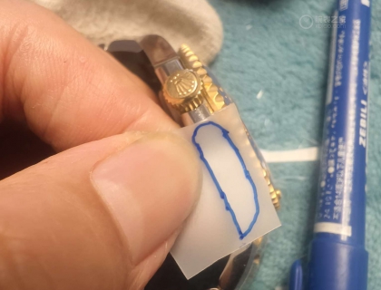 間金藍手動貼膜DIY