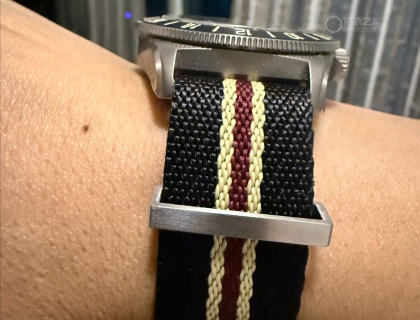 新买的积优织物表带
