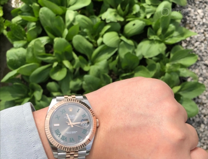 请教玫瑰间金绿萝最适合搭配什么样的着装？