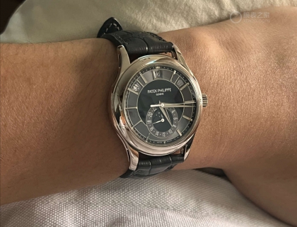 百达翡丽5205G-010白金灰盘