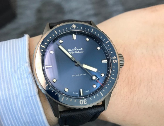 新五十噚飞返计时腕表（Blancpain Fifty Fathoms）-黑陶