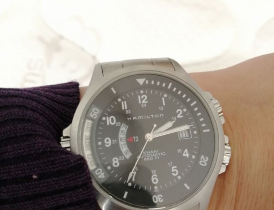 入手汉密尔顿 Khaki Navy GMT H77615133