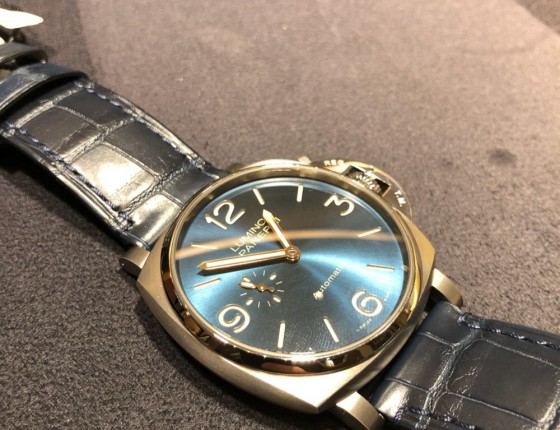 偶遇Pam 729 沛纳海 Due 超薄 钛金属 蓝面