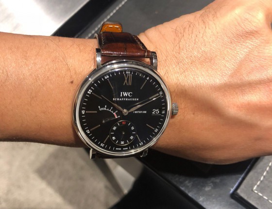 新入IWC葡萄牙7日链黑色