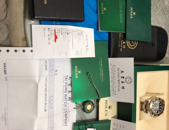 澳门大丰表行入手黑间金格林尼治II