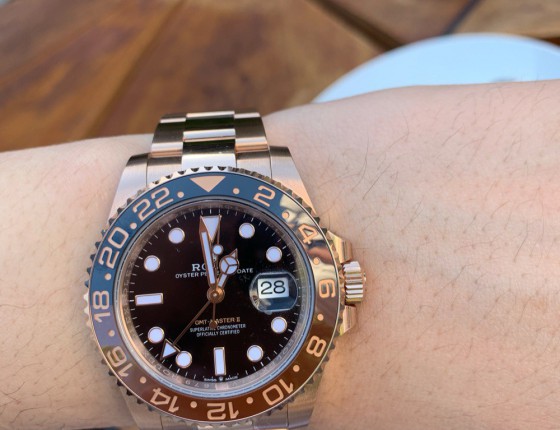 经历了三个月的等待，Rolex GMT玫瑰金终于来到我身边