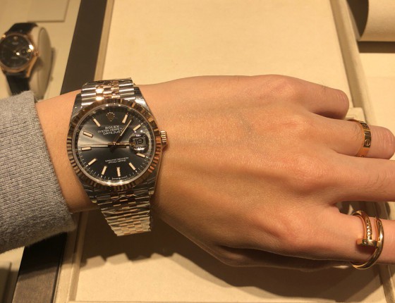 淡淡玫瑰，淡淡灰色，圆梦我的劳力士—DateJust36