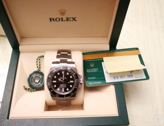 迪拜蜜月行购买ROLEX劳力士无日历黑水鬼