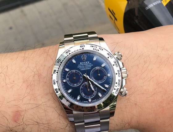 终于圆梦116509白金迪蓝盘