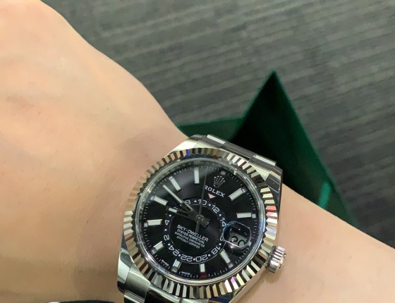 排队3周 北京公价入 Sky Dweller 天行者黑盘钢带
