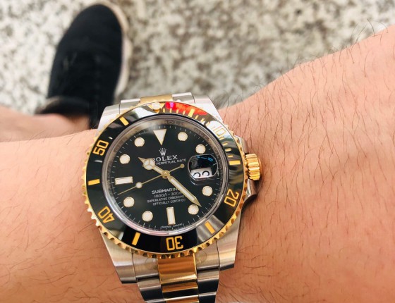 相比钢的朴素，金的豪气，间金真的是个很美的搭配！