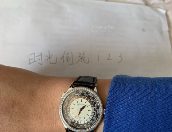 分享下百达翡丽7130g白金钻版