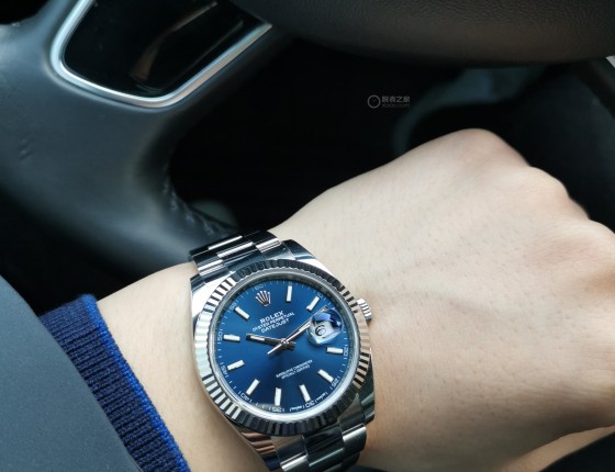 劳力士蓝盘日志认证贴。Rolex 126334-0002