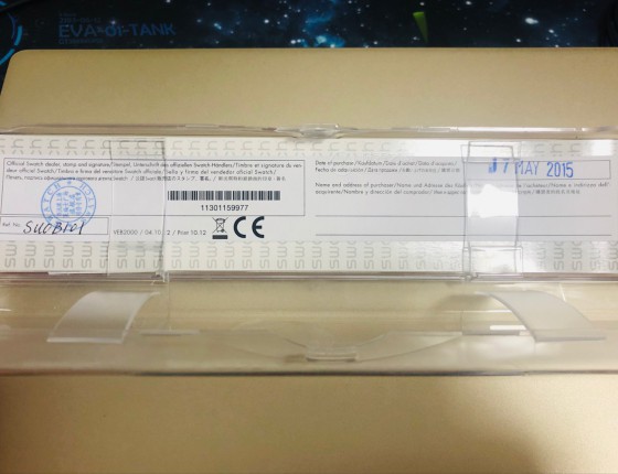 翻出我的Swatch,据说腕表之家还查不到这款！