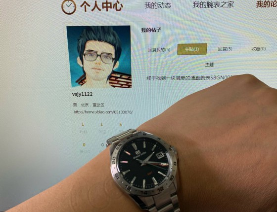 终于找到一块满意的通勤腕表SBGN003G