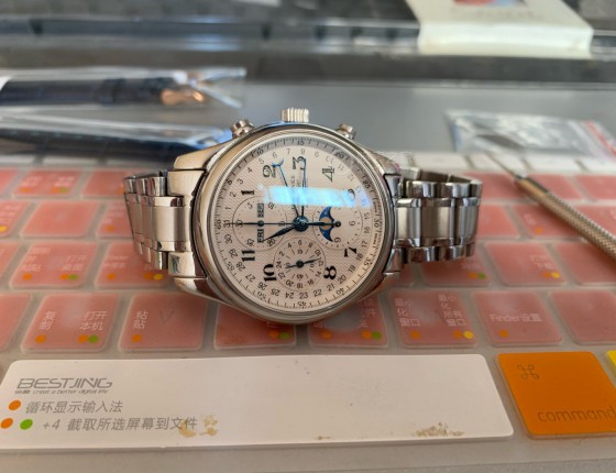 浪琴名匠月相更换皮表带