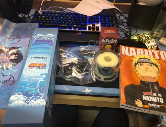 大概论坛到货第一块 上手西铁城火影忍者