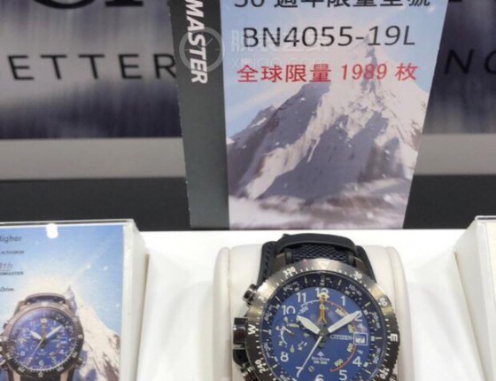 西铁城光动能登山表