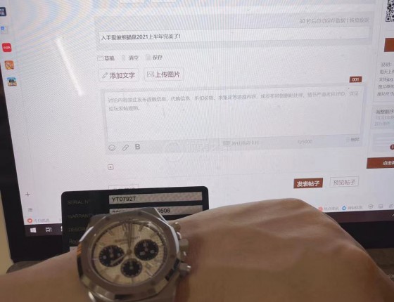 入手爱彼熊猫盘2021上半年完美了！