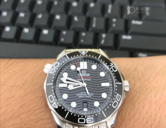 欧米茄海马300潜水表黑钢走时监测（添加认证照片）
